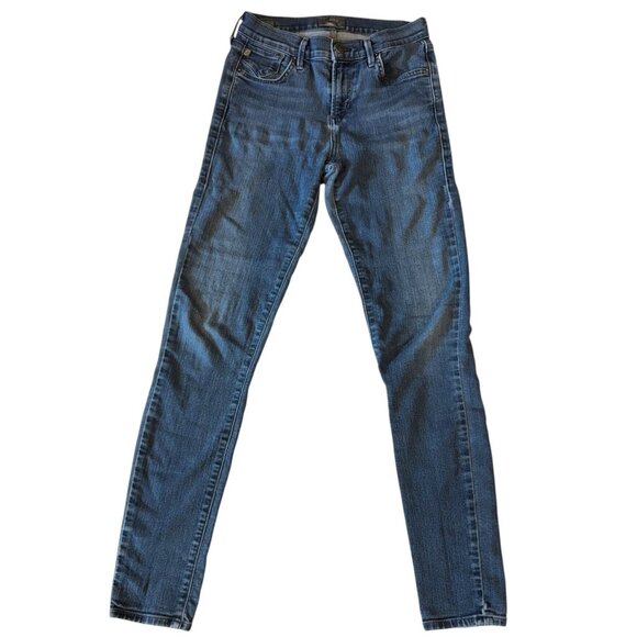 AGOLDE Jeans Womens 26 Blue Sophie High Rise Skinny Made in USA Denim Ankle - Picture 1 of 9
